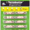 Terminator Porcelain Ceramic Fuse 10 pcs Pkt, 6x25mm Fast Blow Ceramic Fuses (15A Pack of 10pcs) - ABECO - Biznex.ae