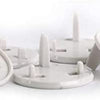 13A Plug Socket to 2 Pin Socket Conversion Plates White - Terminator - ABECO - Biznex.ae