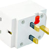 3 Way Socket Multi Plug Fused adapter UK Mains 13 aMP 240V aC 3 Socket - ABECO - Biznex.ae