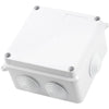 YXQ Junction Box w Holes ABS Electric Project Case Cover IP65 Waterproof Enclosure White 100 * 100 * 70 White LMT0531AA - ABECO - Biznex.ae