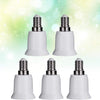 LED Night Light 5PCS E14 to E27 Small Screw To Large Screw Conversion Lamp Head(White) - ABECO - Biznex.ae