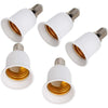 Sister A E14 to E27 Base Screw Light Lamp Bulb Holder Adapter Socket Converter 5PCS - ABECO - Biznex.ae