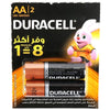 Duracell AA Alkaline Batteries, 2 Counts - ABECO - Biznex.ae