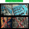 NICEKEY Nylon Zip Ties 50PCS Plastic Cable Ties Self-Locking Heavy Duty wrap ties Durable Strong Cable Ties (8inch, White) - ABECO - Biznex.ae